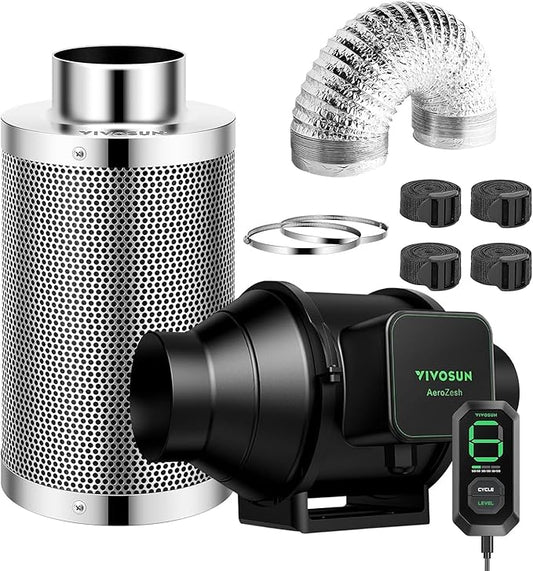 Vivosun AeroZesh 100mm Fan and Filter Kit